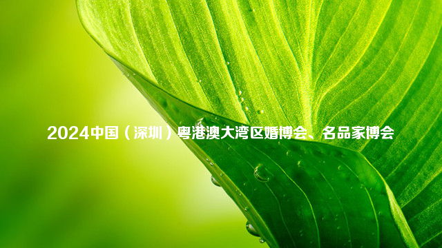 2024中国（深圳）粤港澳大湾区婚博会、名品家博会