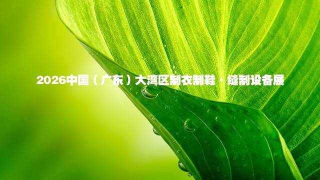 2026中国（广东）大湾区制衣制鞋&middot;缝制设备展