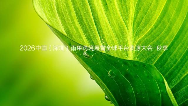 2026中国（深圳）雨果跨境展暨全球平台资源大会-秋季